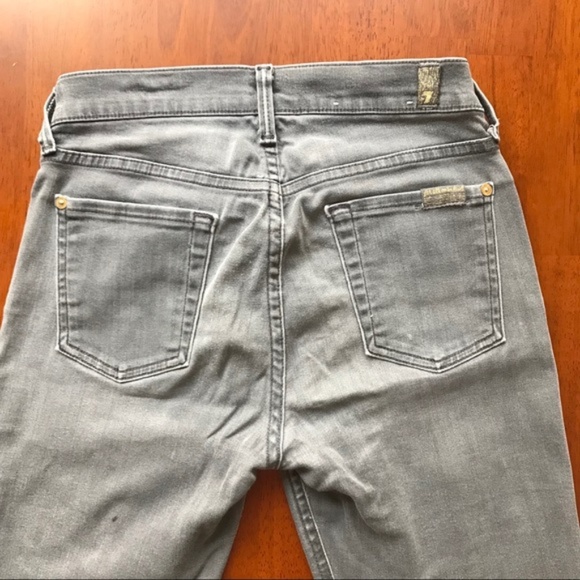 7FAM The Modern Straight Gray Jeans - Picture 3 of 7